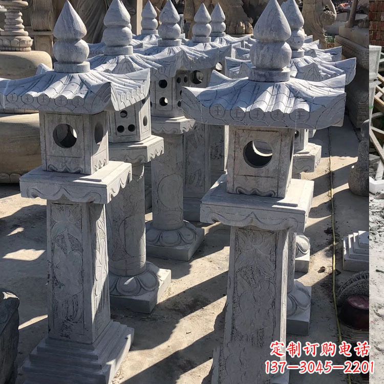 广西中式汉代石雕灯笼