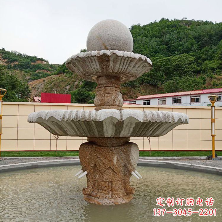 广西中式喷泉石雕