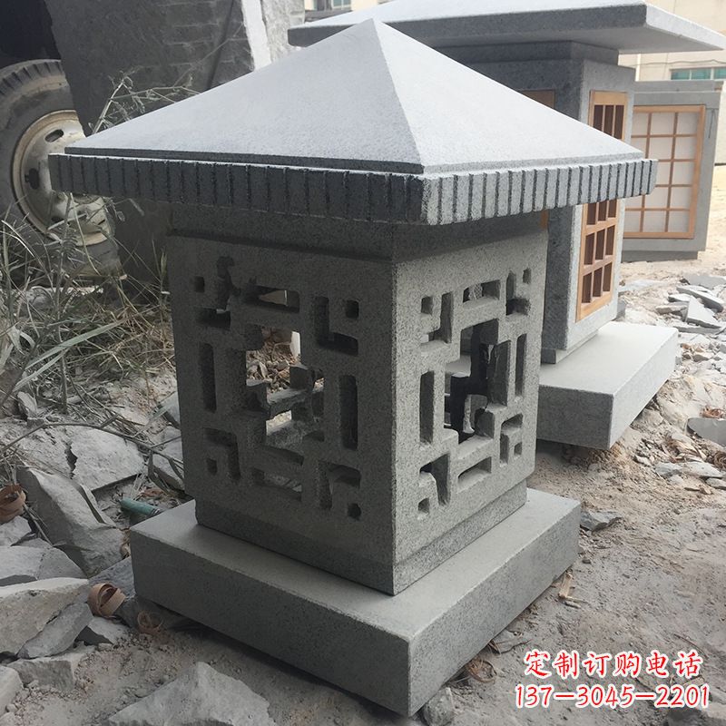 广西中式现代石灯笼
