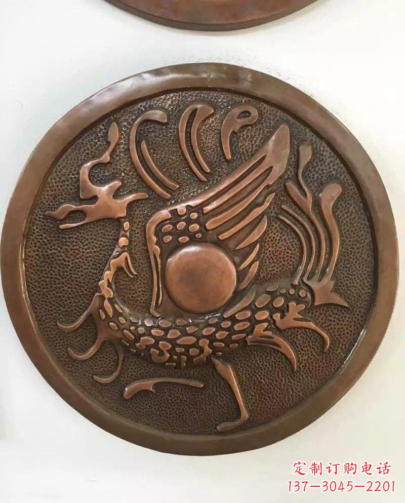 广西朱雀铜浮雕
