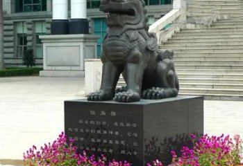 广西獬豸铜雕塑-法院门前神兽动物雕塑摆件