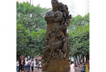 广西徐悲鸿铜雕