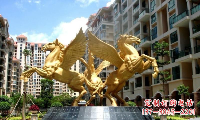 广西铸铜飞马雕塑