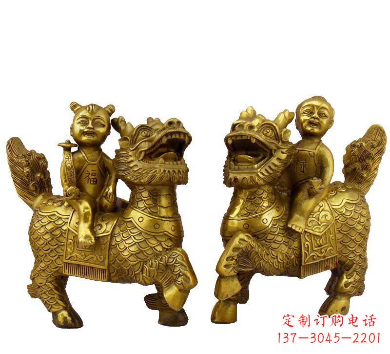 广西铸铜福禄麒麟