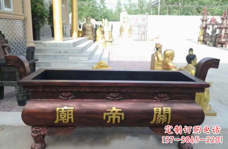 广西铸铜关帝庙香炉