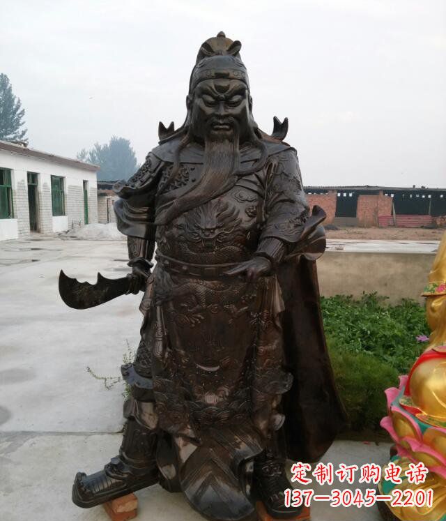 广西铸铜关公像铜雕
