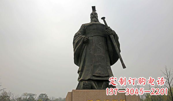 广西铸铜刘邦雕塑