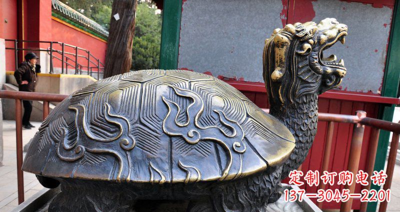 广西铸铜龙龟神兽铜雕