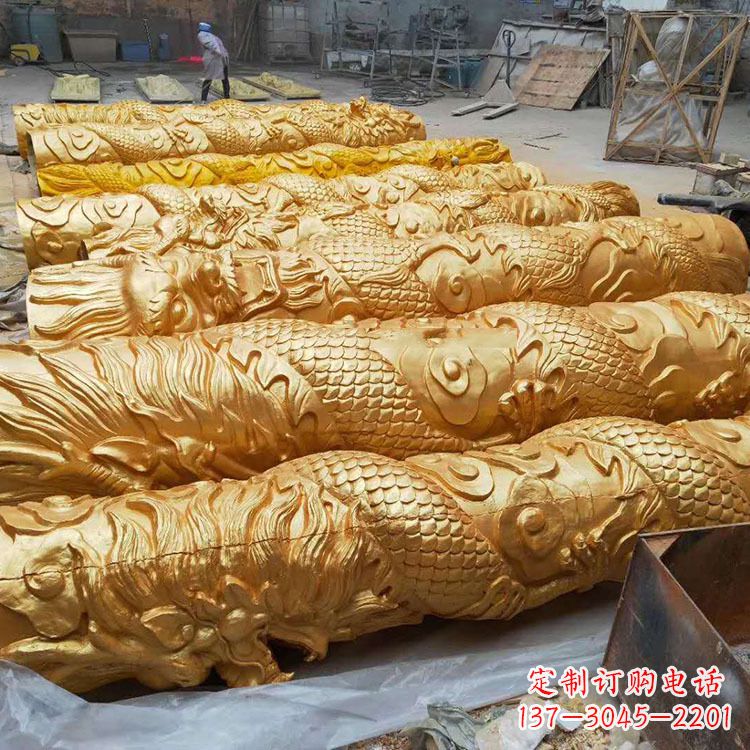 广西铸铜龙柱