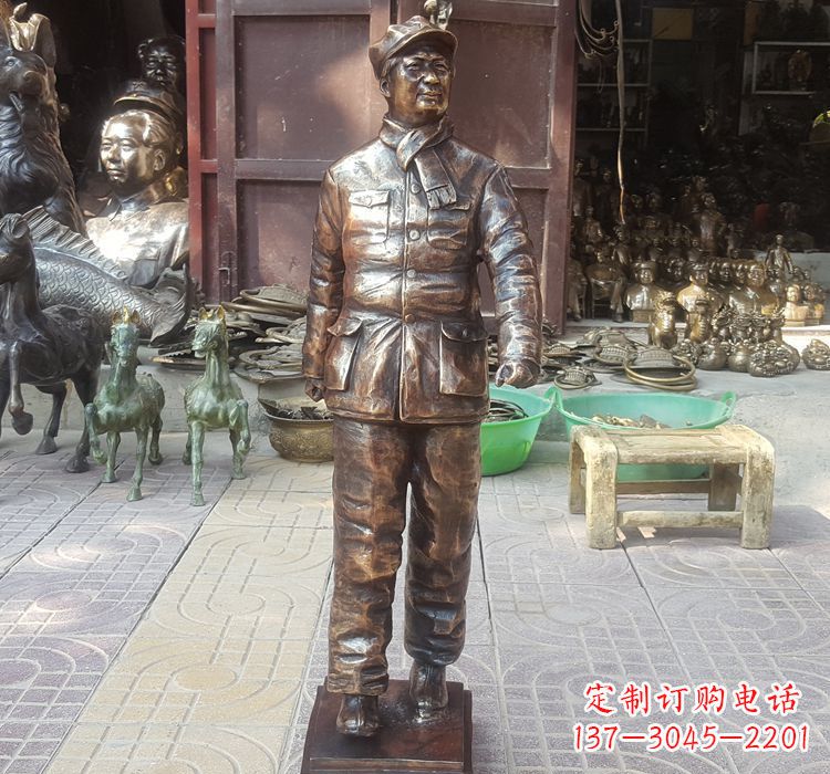 广西铸铜青年时期毛主席