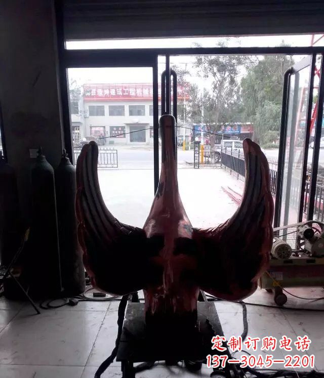 广西铸铜天鹅公园动物铜雕 (2)