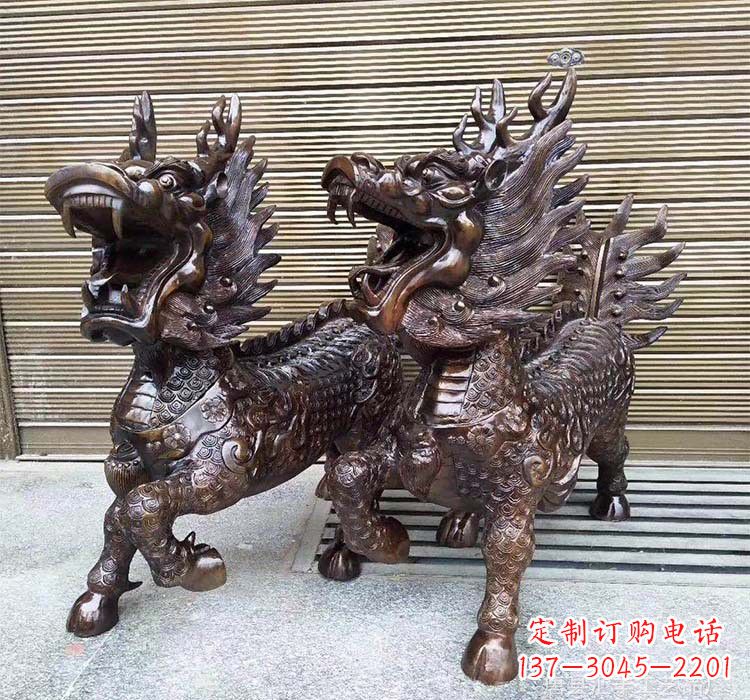 广西铸铜铜麒麟