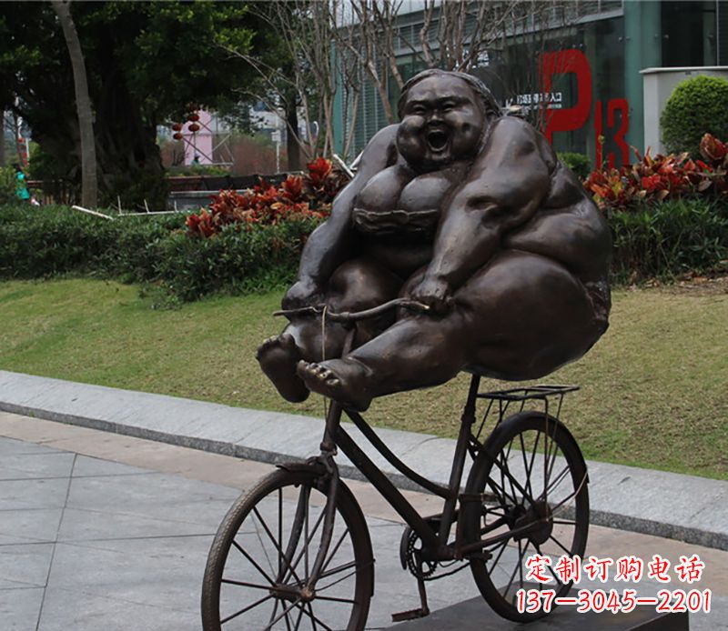 广西自行车铜雕