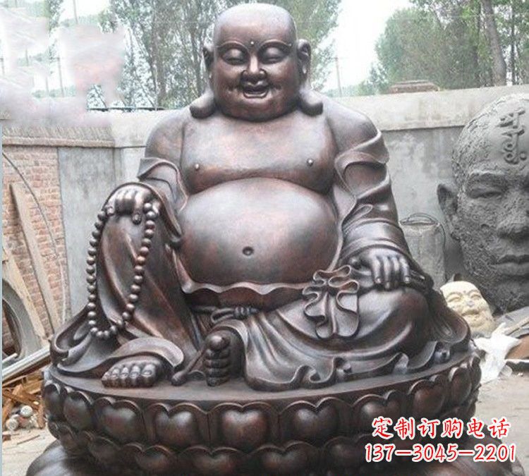 广西宗教庙宇弥勒佛铜雕222
