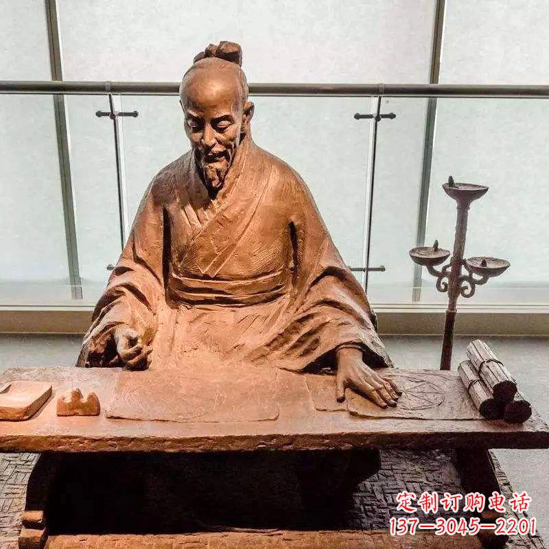 广西祖冲之圆周率情景小品雕塑-中国古代数学家著名历史人物