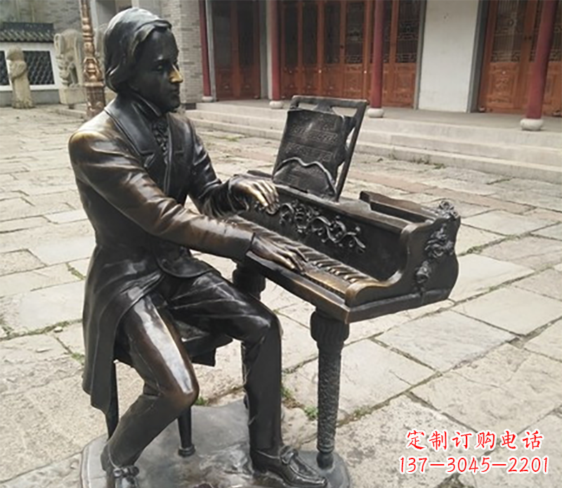 广西铜雕钢琴