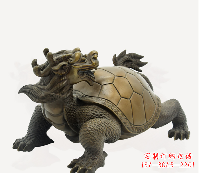 广西招财龙龟铜雕