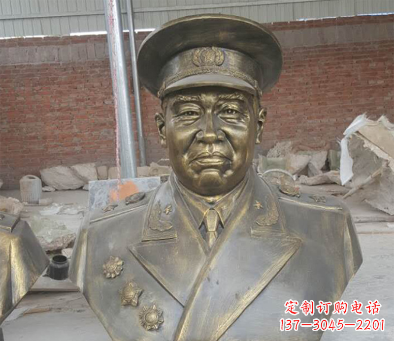 广西朱德半身像铜雕